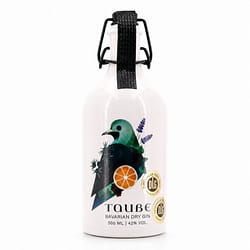 Taube Bio Bavarian Dry Gin Steinzeugflasche mit Bügelverschluß Produktbild