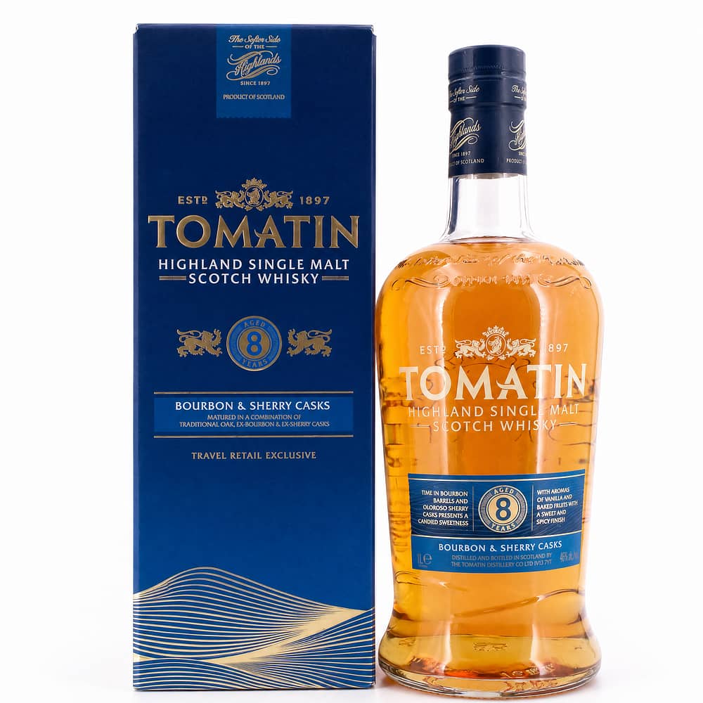 Tomatin 8 Jahre Bourbon & Oloroso Sherry Casks Literflasche