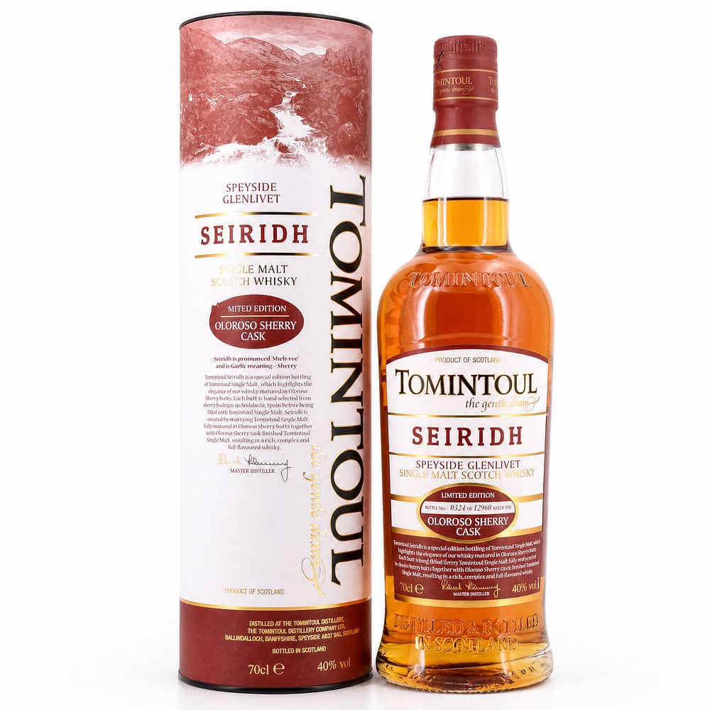 Tomintoul Seiridh Oloroso Sherrry Cask 0,70 Liter/ 40.0% vol Produktbild