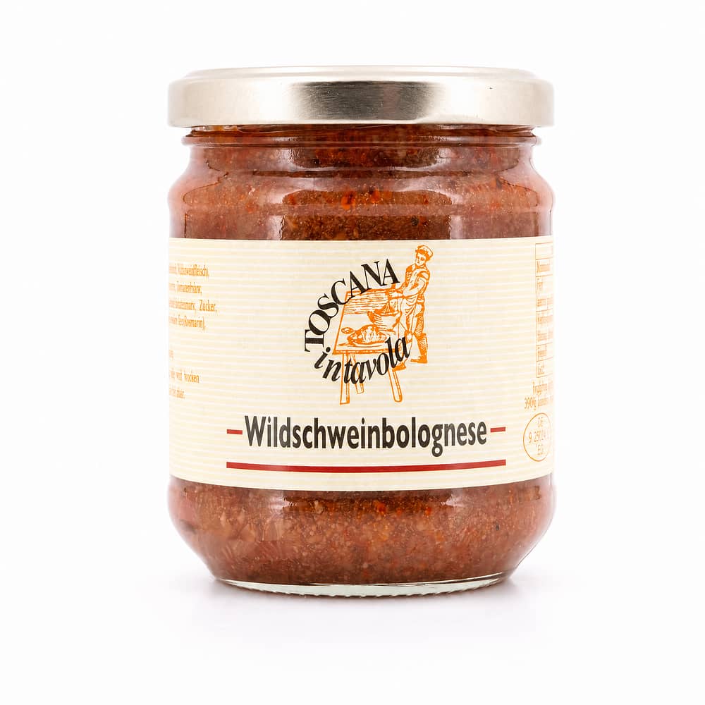 TOSCANA intavola Wildschweinbolognese Wildschwein-Ragout