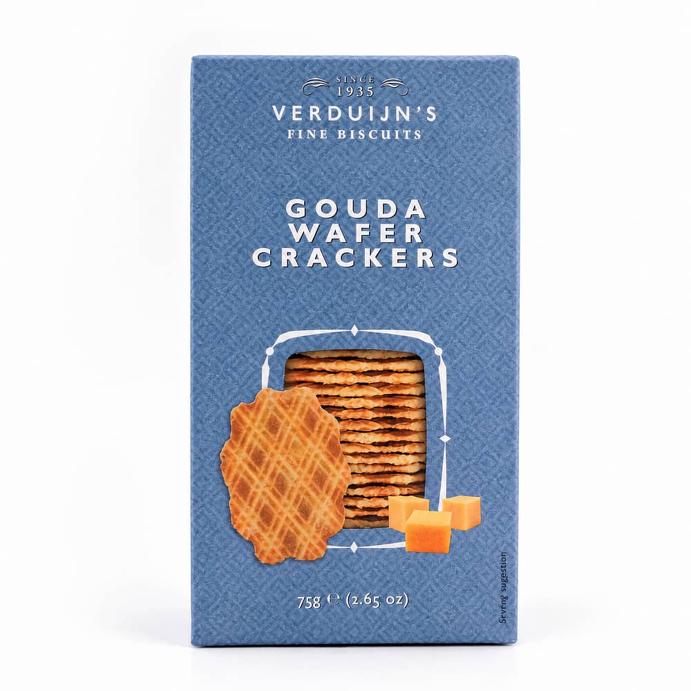 Verduijn's Gouda Wafer Crackers Käsewaffeln 75 Gramm Produktbild