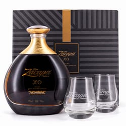 Zacapa Centenario XO Solera Gran Reserva Especial mit 2 Stück Zacapa Gläser Produktbild