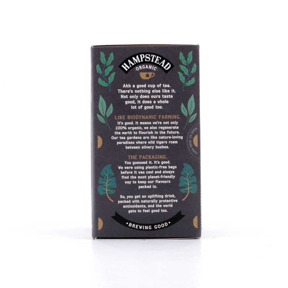 Hampstead Tea BIO Organic Darjeeling 20 Teebeutel 40 Gramm Produktbild