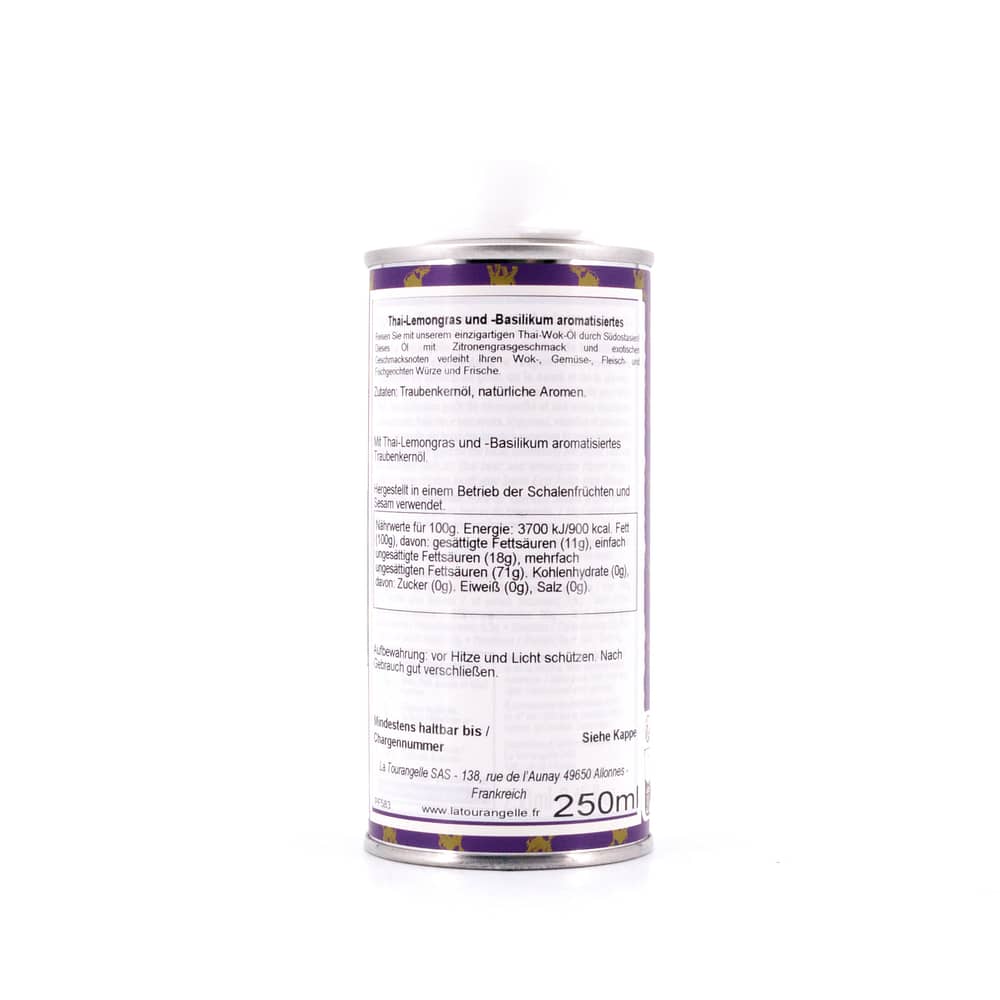 Huilerie Croix Verte Thai Wok Öl aromatisiertes Traubenkernöl 0,250 Liter Produktbild