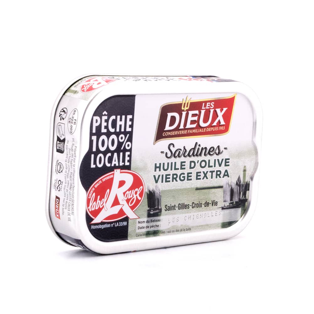 Le Trésor des Dieux Sardinen in Olivenöl Extra Label Rouge 115g 86,30 Gramm Abtropfgewicht Produktbild