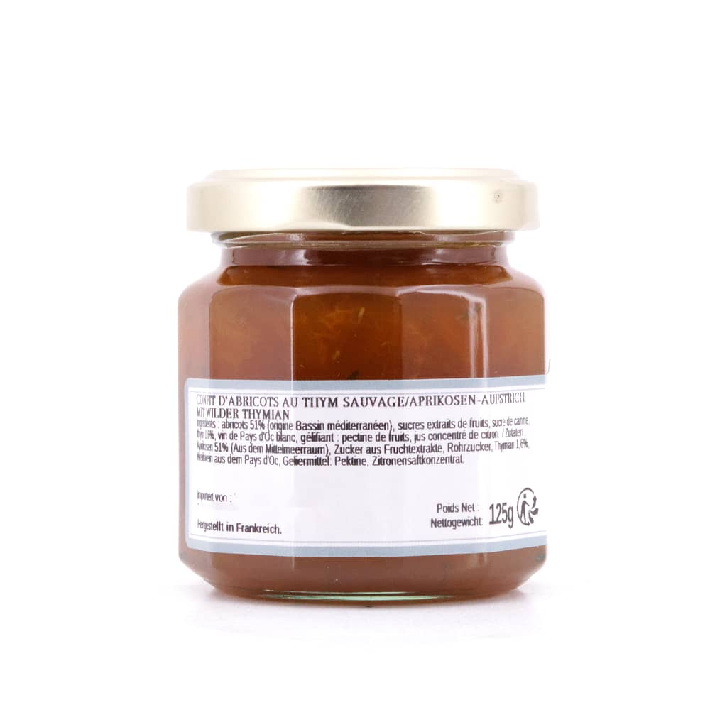 L’Epicurien Aprikose Aufstrich mit Wilder Thymian 125 Gramm Produktbild