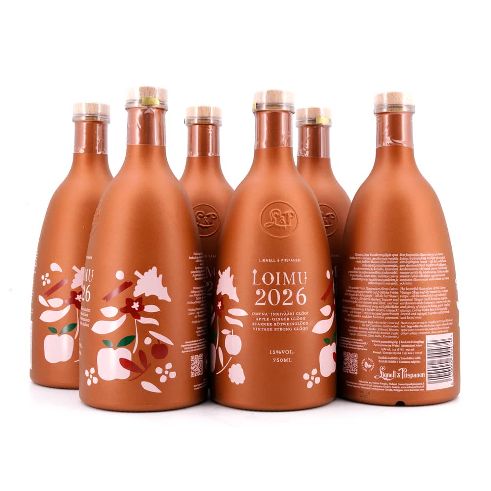 Lignell & Piispanen Loimu Glögg 2026 starker Rotweinglögg Vorteils-Set 4,50 Liter/ 15.0% vol Produktbild