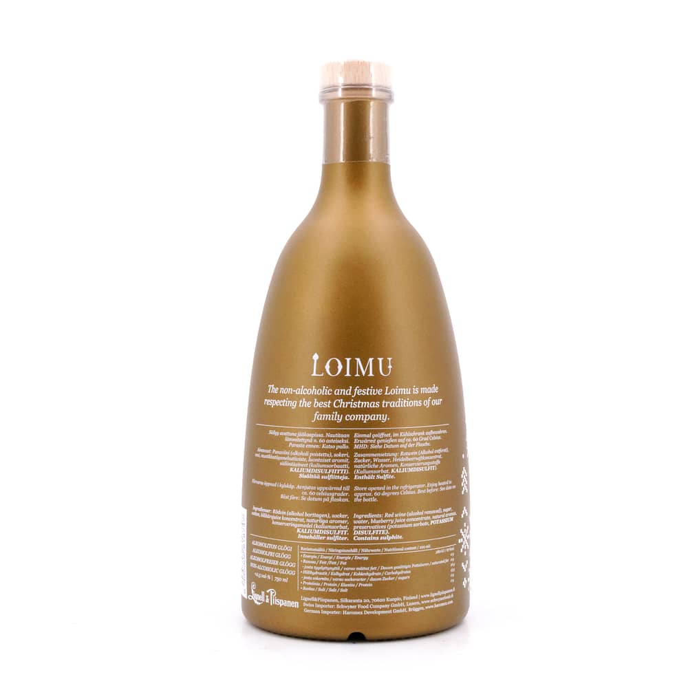Lignell & Piispanen Loimu Glögg Non Alcoholic ALKOHOLFREIER Glögg 0,750 Liter Produktbild