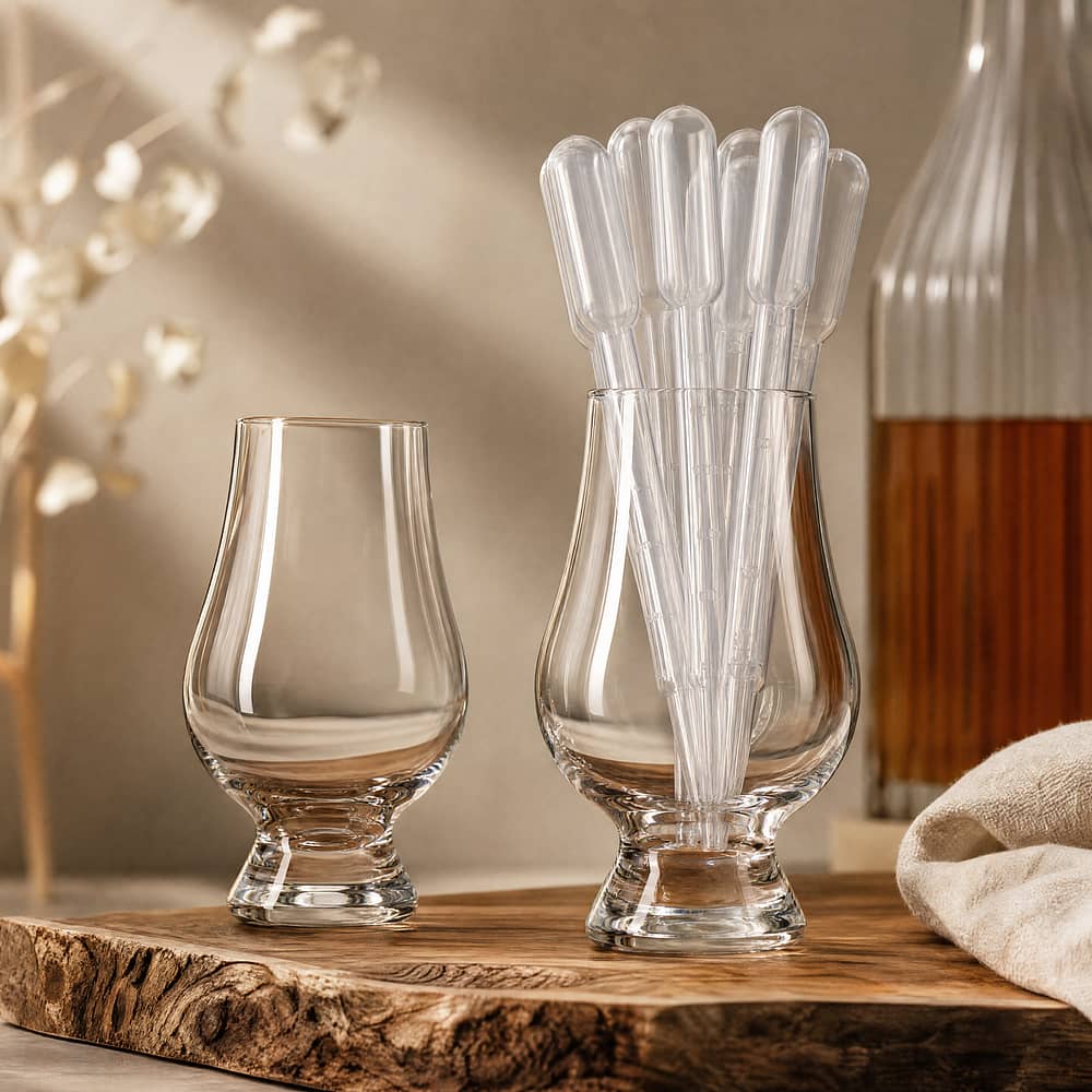 Alpha Laboratories Limited Pipette 10 Stück 3ml mit 1Stück Glencairn Nosing-Glas 10 Stück Produktbild