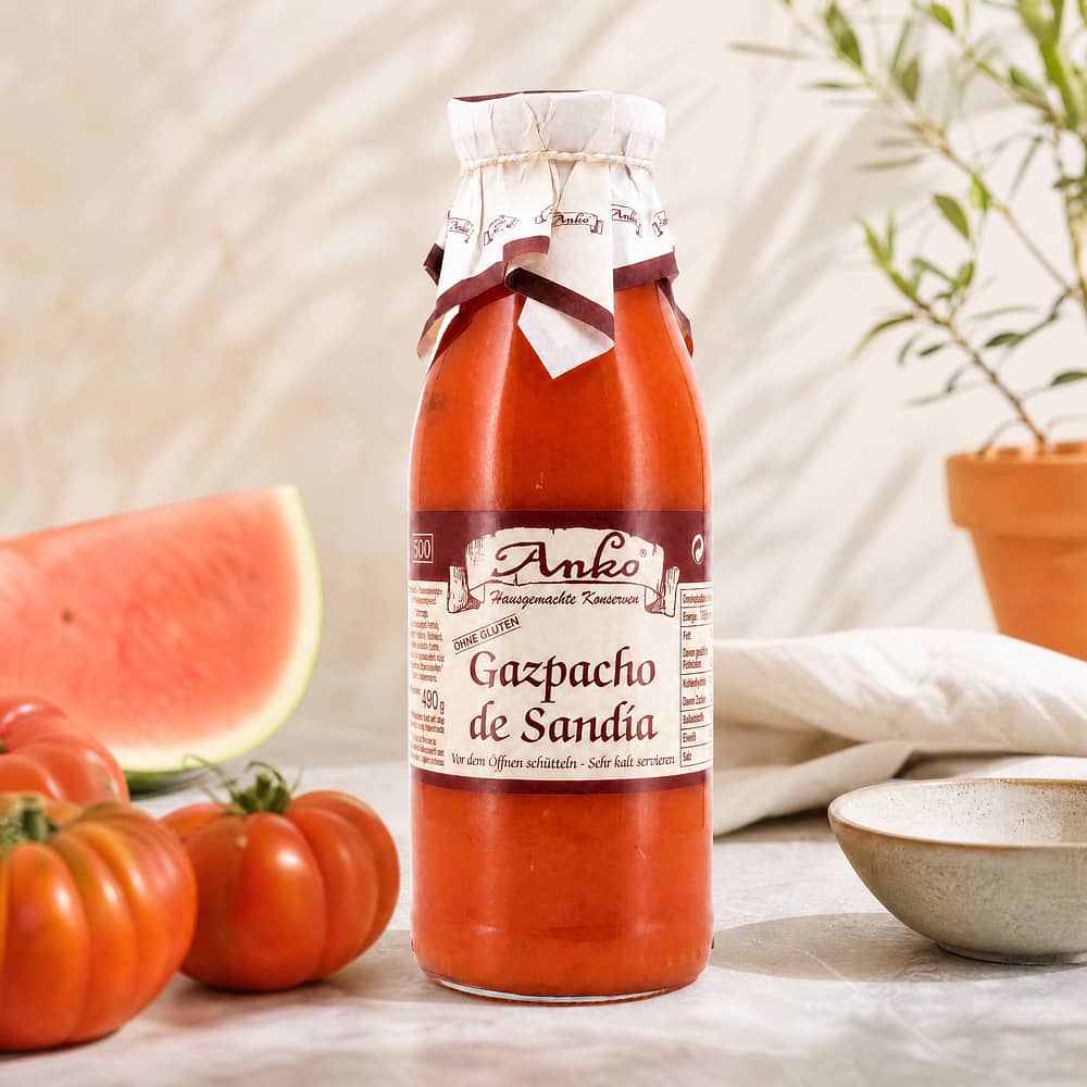 Anko Gazpacho de Sandia Tomaten-Wassermelonen Gazpacho 0,50 Liter Produktbild
