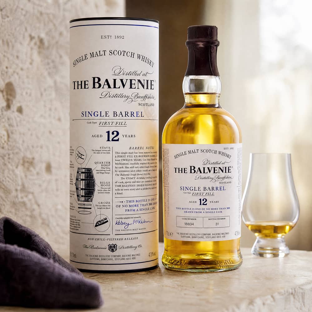 Balvenie 12 Jahre First Fill Single Barrel 0,70 Liter/ 47.8% vol Produktbild