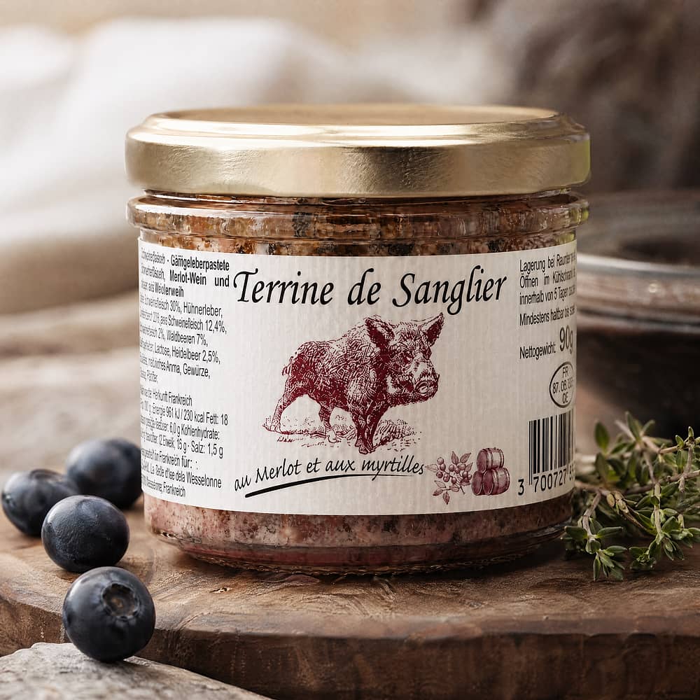 Beauharnais-CARLANT Wildschweinterrine mit Merlot und Heidelbeeren 90 Gramm Produktbild