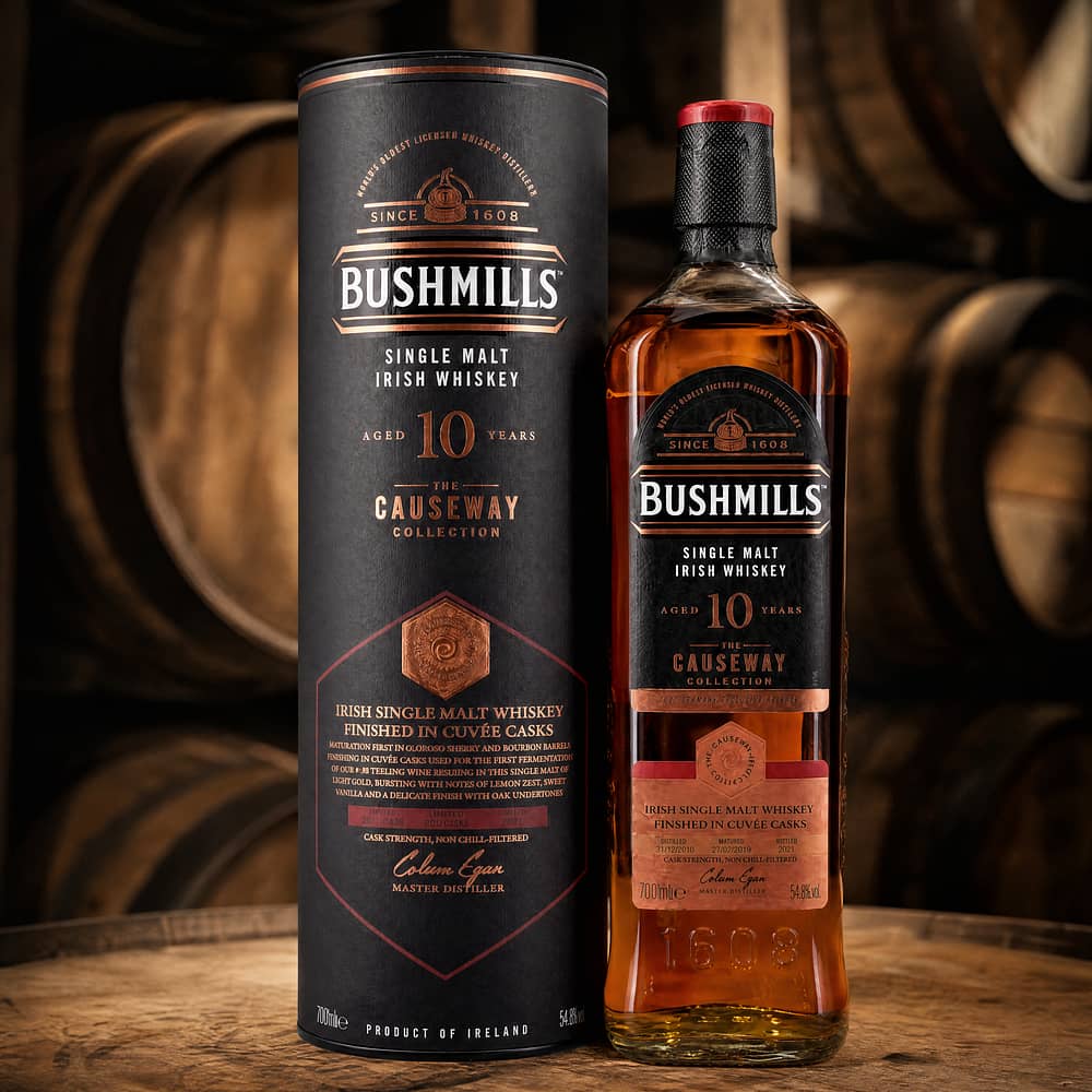 Bushmills 10 Jahre Cuvee Cask Cask Strength Finish In Cuvèe Casks 0,70 Liter/ 54.8% vol Produktbild