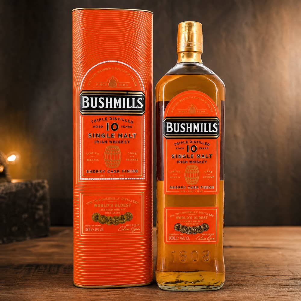 Bushmills 10 Jahre Sherry Cask Finish Literflasche 1 Liter/ 46.0% vol Produktbild