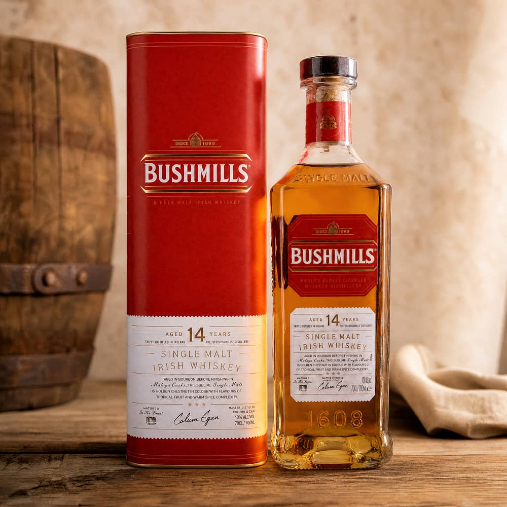 Bushmills 14 Jahre Malaga Cask Finish 0,70 Liter/ 40.0% vol Produktbild