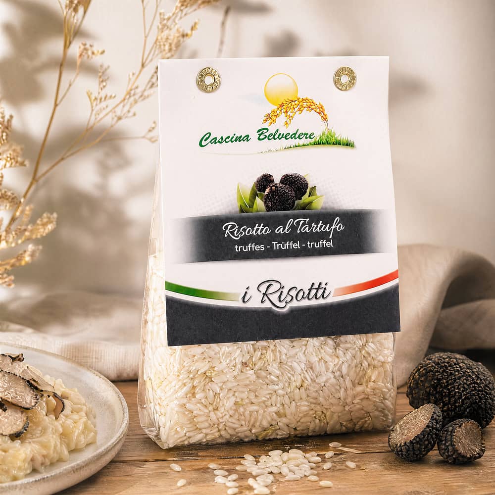 Cascina Belvedere Risotto mit Trüffel 250 Gramm Produktbild