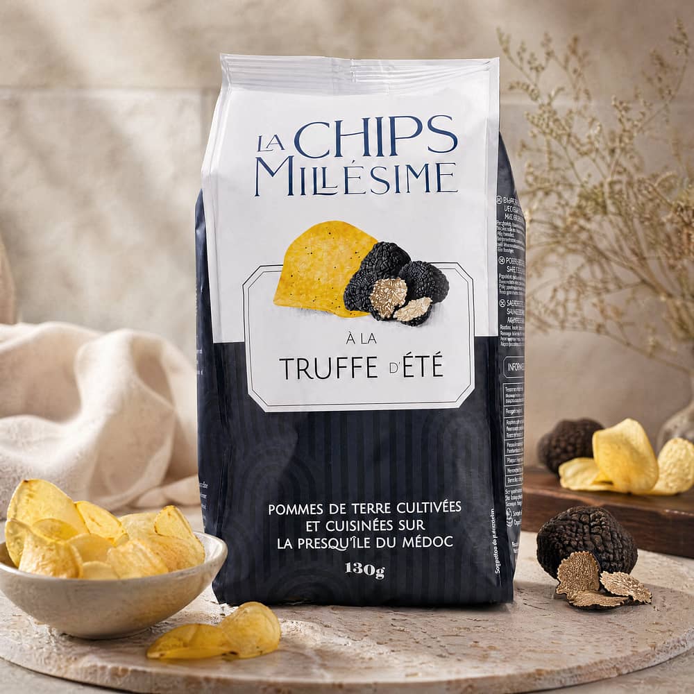 Domaine de la Croustille La Chips Millésime à la Truffe d'été Kartoffelchips mit Sommertrüffel 130 Gramm Produktbild