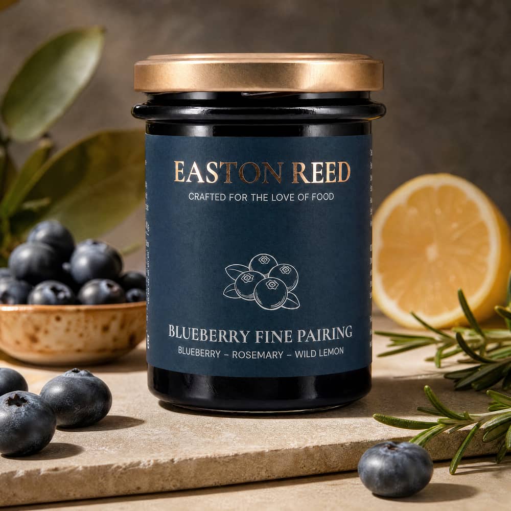 EASTON REED Blueberry Fine Pairing Blaubeeren-Chutney mit Rosmarin & Zitrone 230 Gramm Produktbild