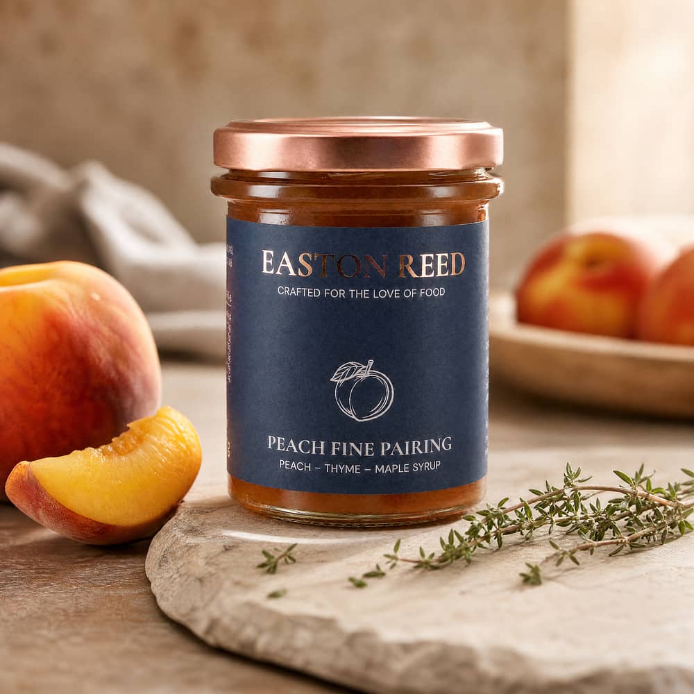EASTON REED Peach Fine Pairing Pfirsich-Chutney mit Thymian & Ahornsirup 230 Gramm Produktbild