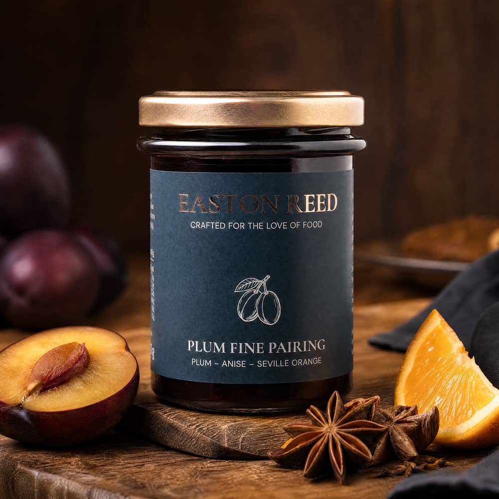 EASTON REED Plum Fine Pairing Pflaumen-Chutney mit Anis & Orange 230 Gramm Produktbild