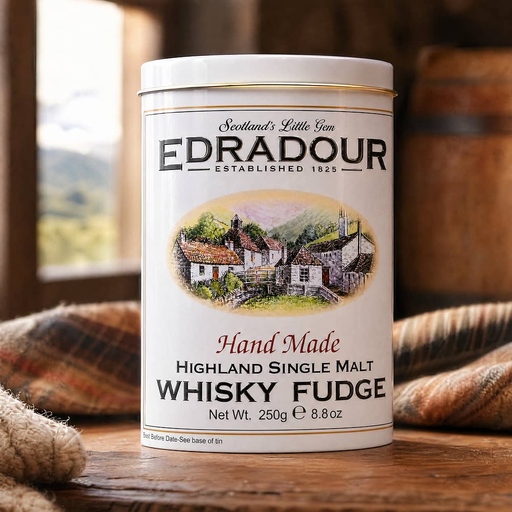 Edradour Whisky Fudge 25 Stück in dekorativer Metalldose 250 Gramm/ 1.0% vol Produktbild