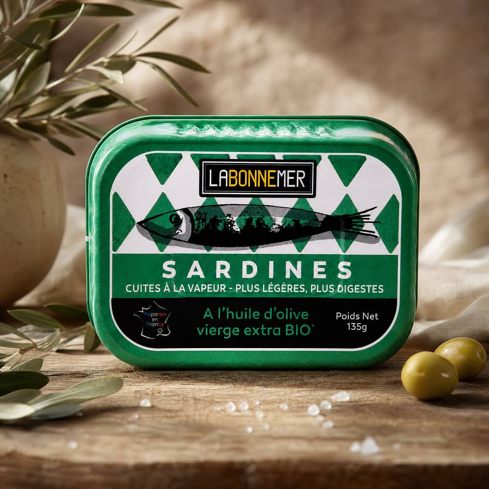 Ferrigno La Bonne Mer Sardinen mit Bio-Olivenöl 135g 95 Gramm Abtropfgewicht Produktbild