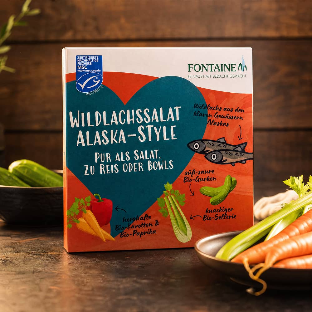 Fontaine Wildlachssalat Alaska-Style 200g 200 Gramm Produktbild