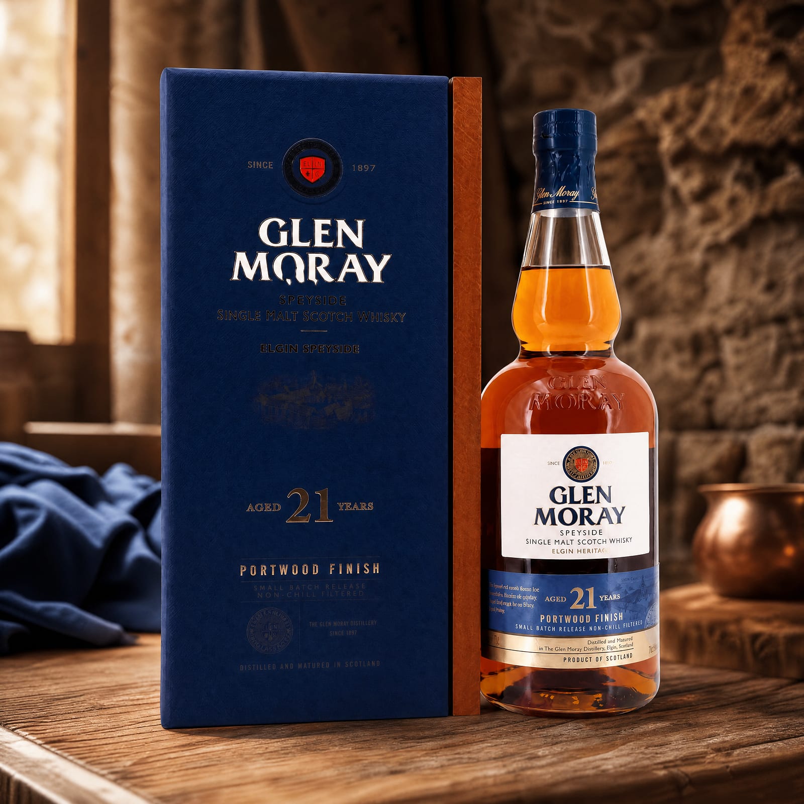 Glen Moray 21 Jahre Port Wood Finish 0,70 Liter/ 46.3% vol
