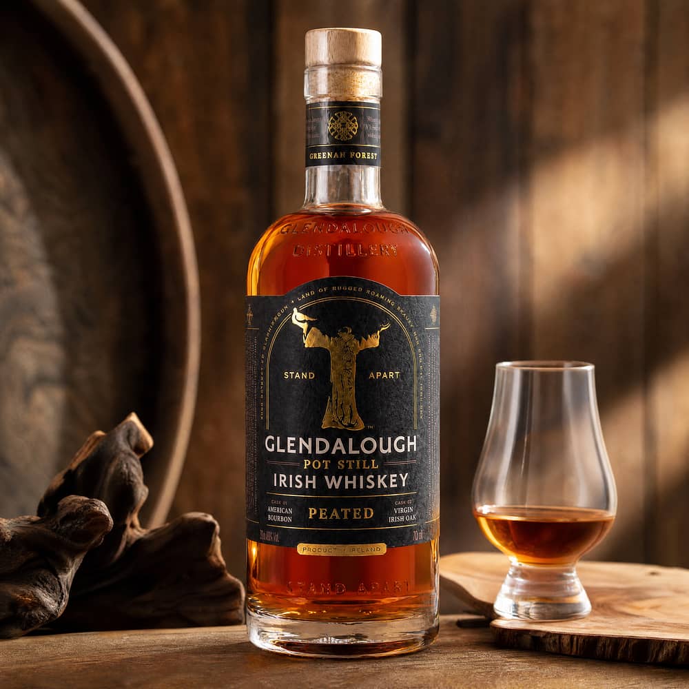 Glendalough Peated Pot Still Ihrish Whiskey 0,70 Liter/ 46.0% vol Produktbild