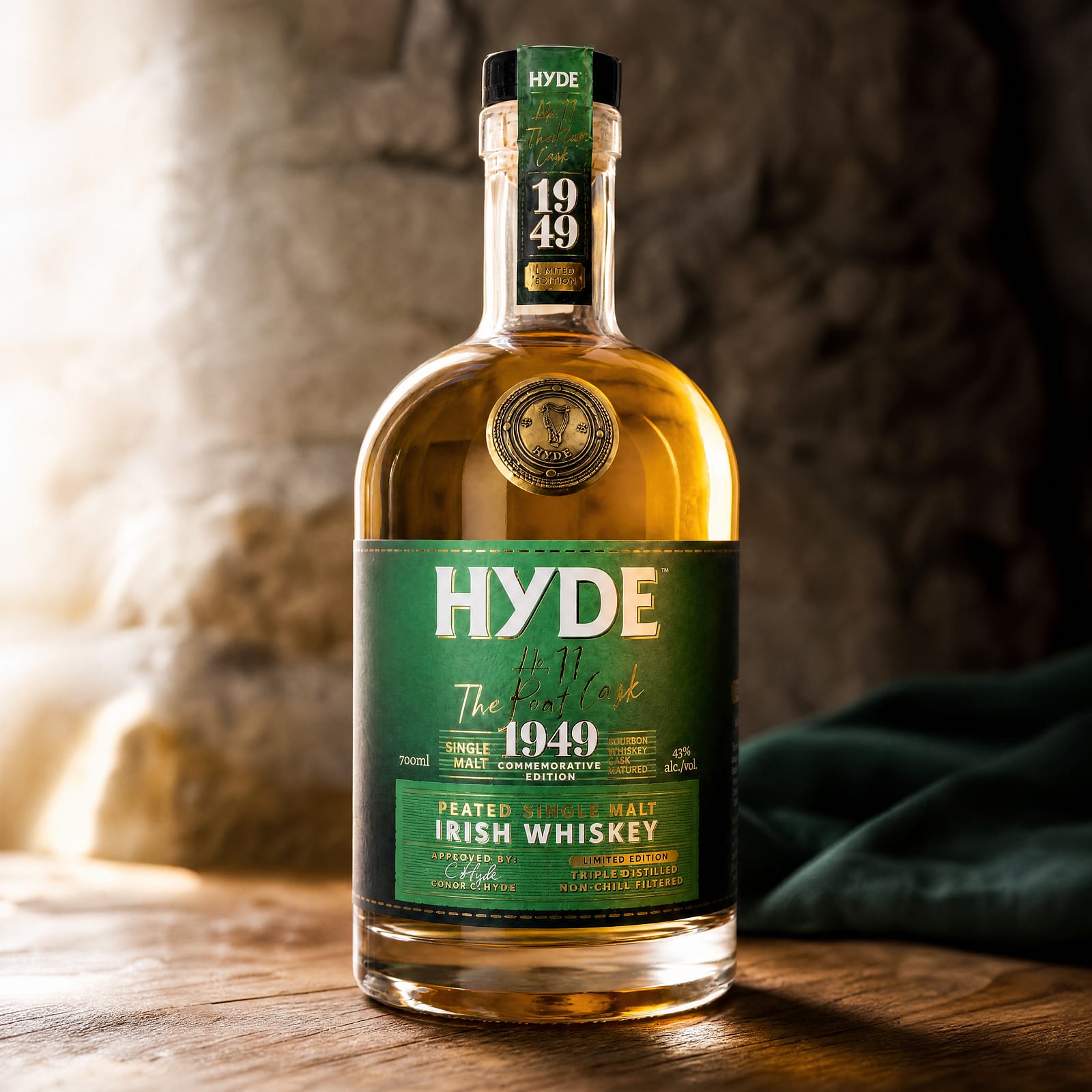 Hyde No. 11 Peated Single Malt Irish Whiskey 0,70 Liter/ 43.0% vol