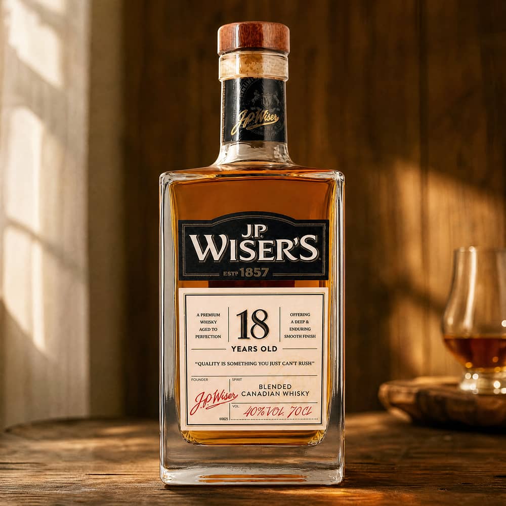 J.P.Wiser's 18 Jahre Blended Canadian Whisky 0,70 Liter/ 40.0% vol Produktbild
