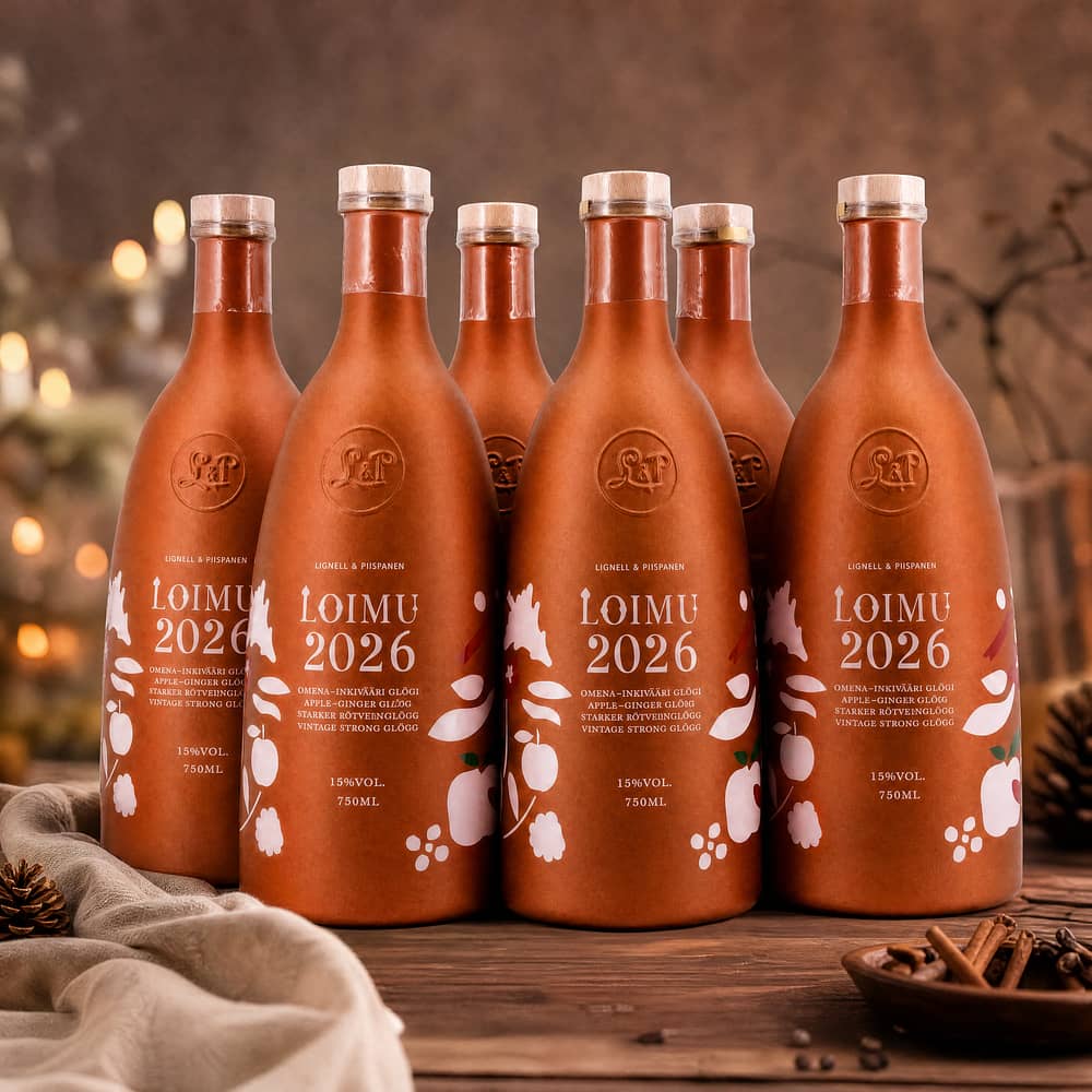Lignell & Piispanen Loimu Glögg 2026 starker Rotweinglögg Vorteils-Set 4,50 Liter/ 15.0% vol Produktbild