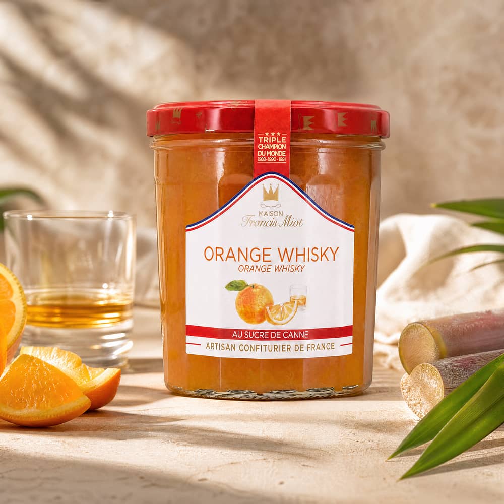 Maison Francis Miot Orange Whisky mit Rohrzucker & 2,4% Whisky 340 Gramm/ 2.4% vol Produktbild