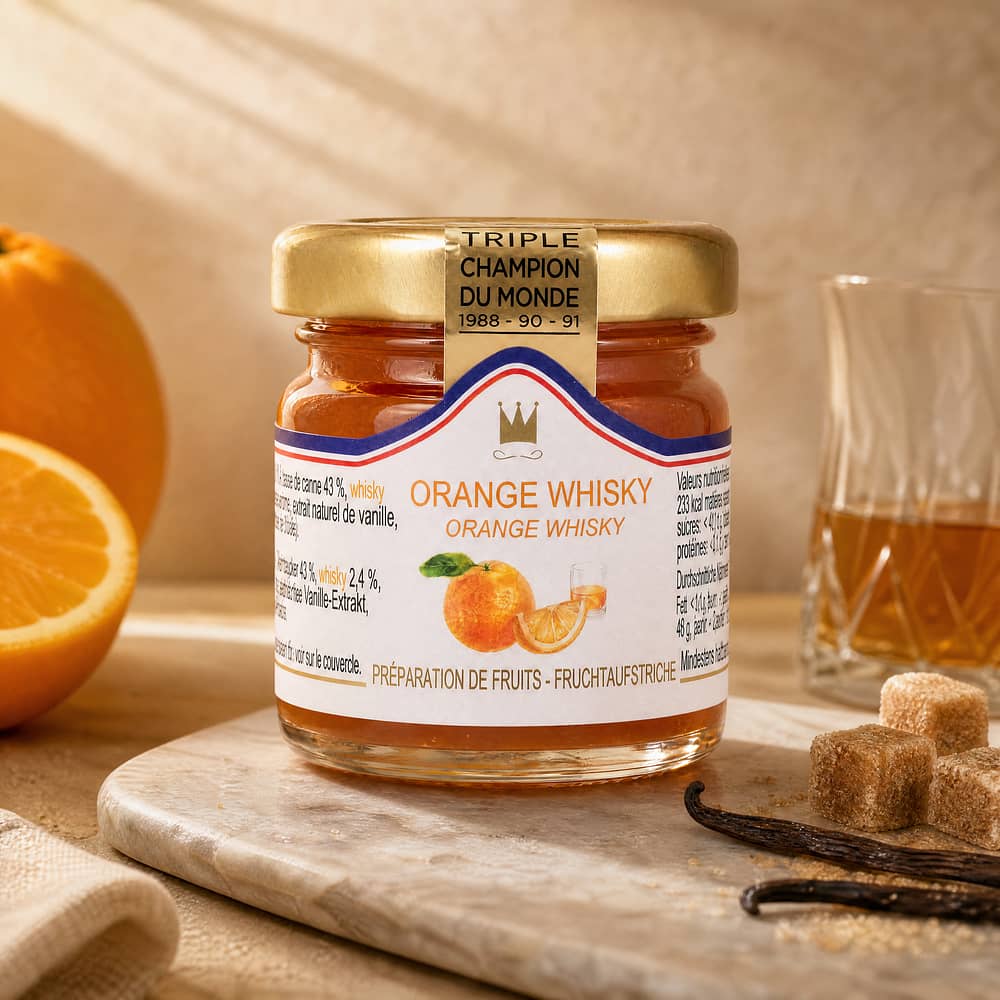 Maison Francis Miot Orange Whisky mit Rohrzucker & 2,4% Whisky 45 Gramm/ 2.4% vol Produktbild