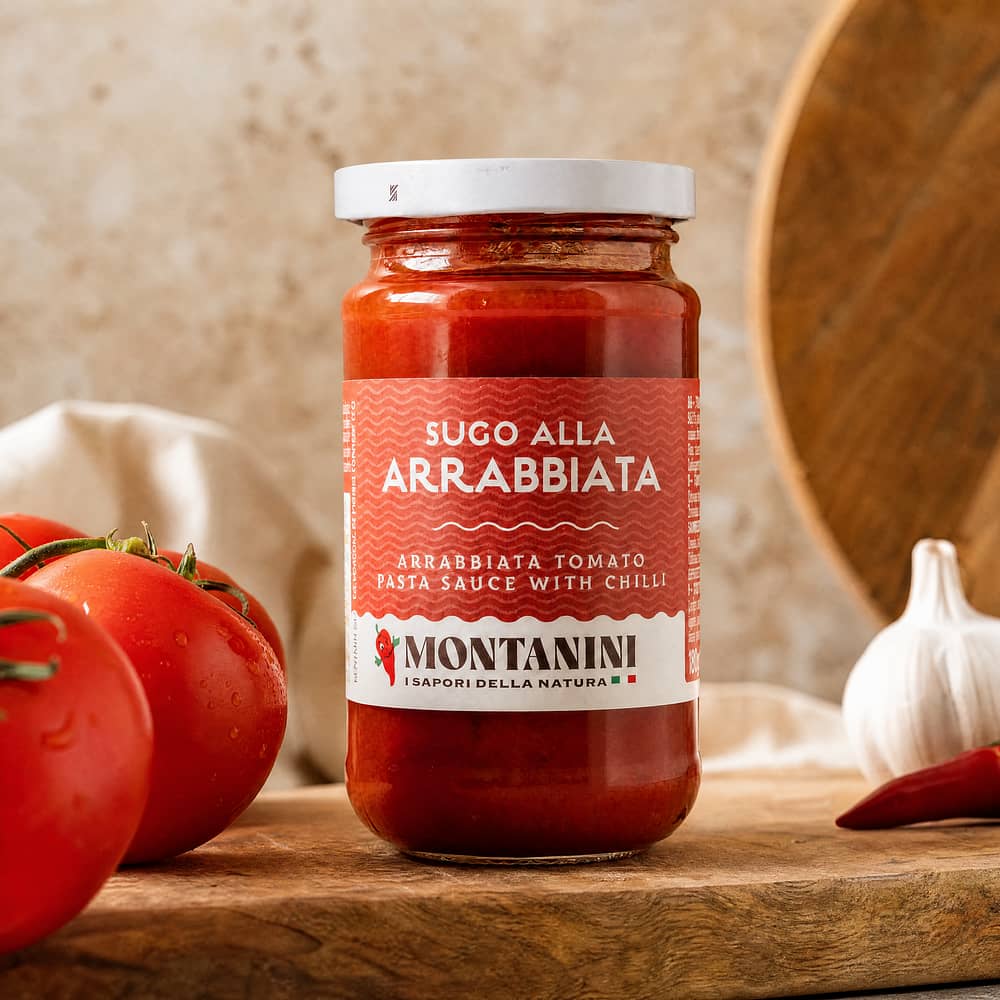 Montanini Tomatensauce pikant all'arrabbiata 190 Gramm Produktbild