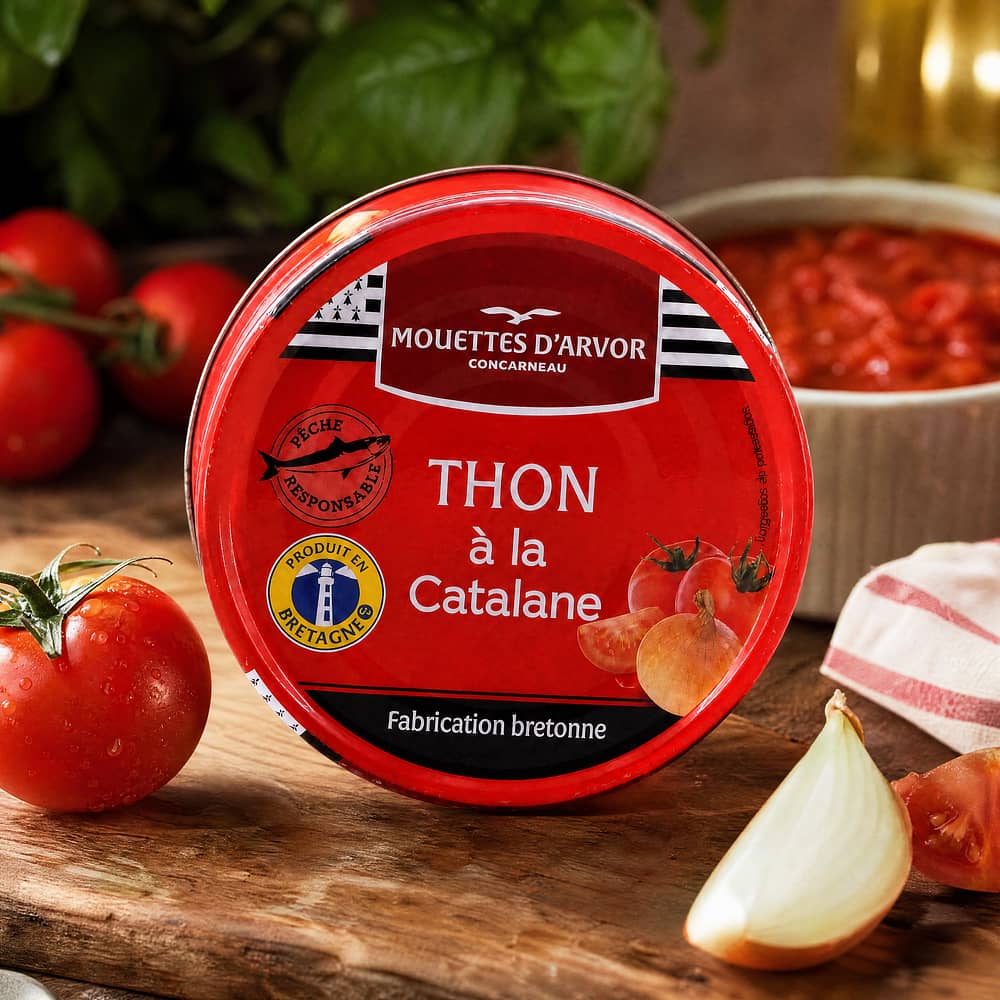 Mouettes d'Arvor Thunfisch nach katalanischer Art in Gemüse - Tomatensauce 135 Gramm Produktbild