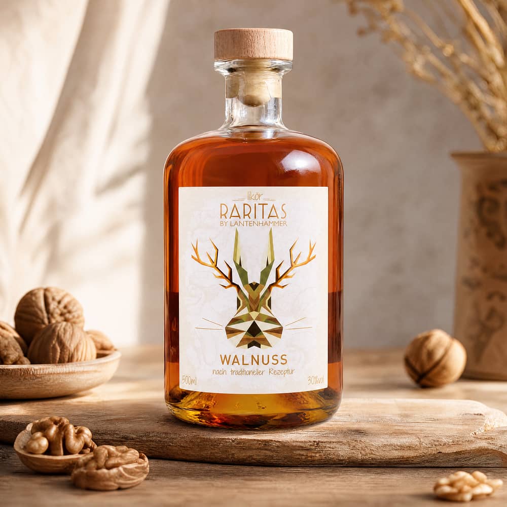Raritas Walnusslikör 0,50 Liter/ 30.0% vol Produktbild