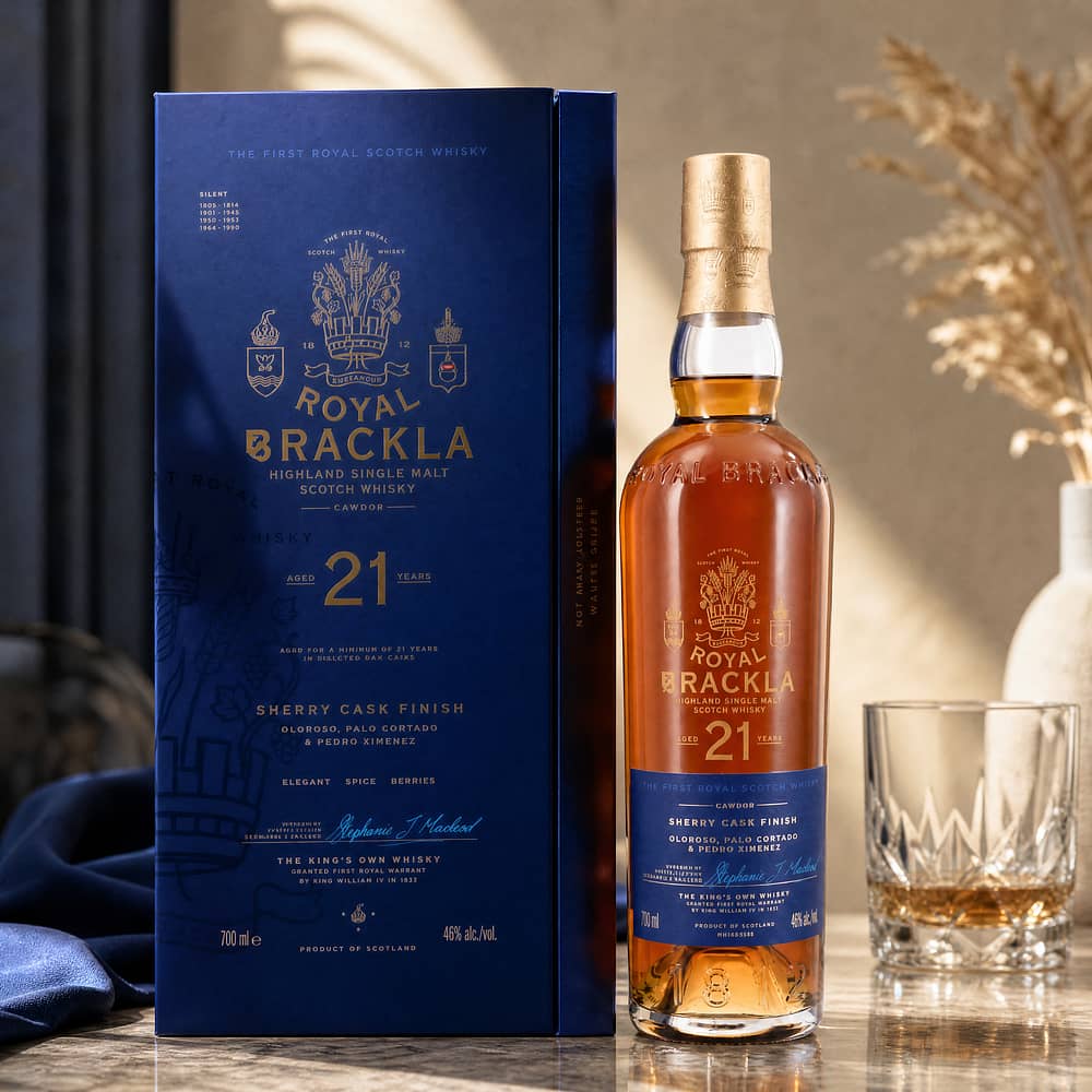 Royal Brackla 21 Jahre Sherry Cask Finish 0,70 Liter/ 46.0% vol Produktbild