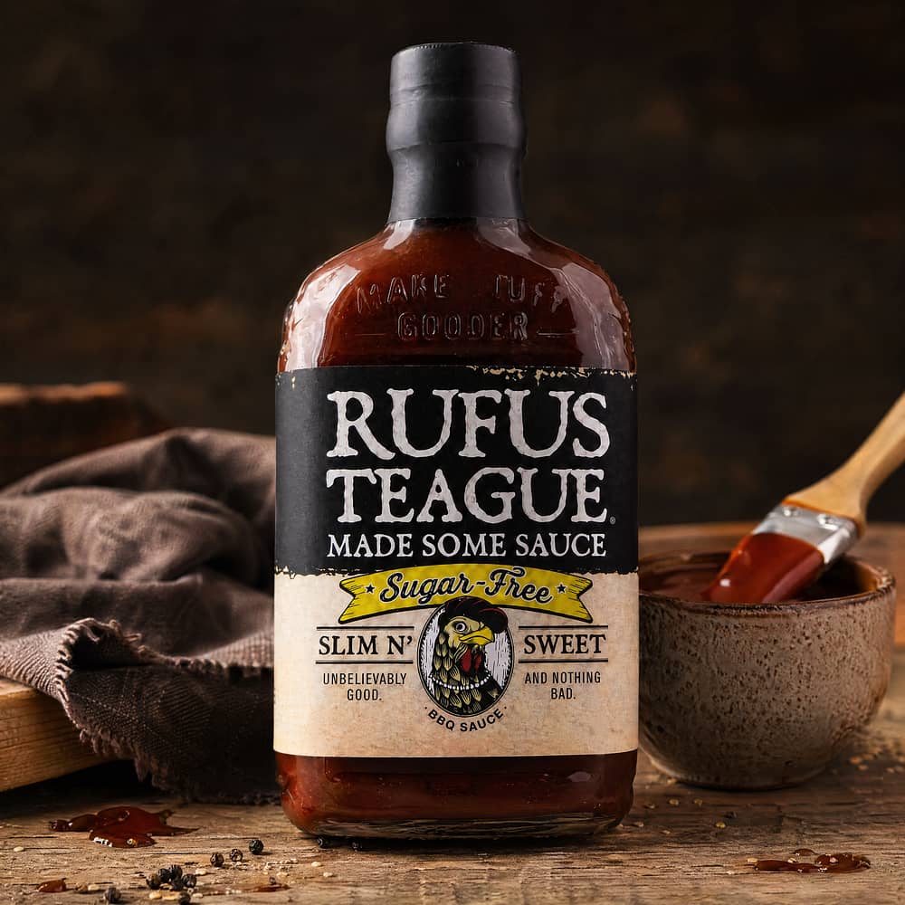 Rufus Teague Slim N' Sweet BBQ-Sauce Sugar Free 347 Gramm Produktbild