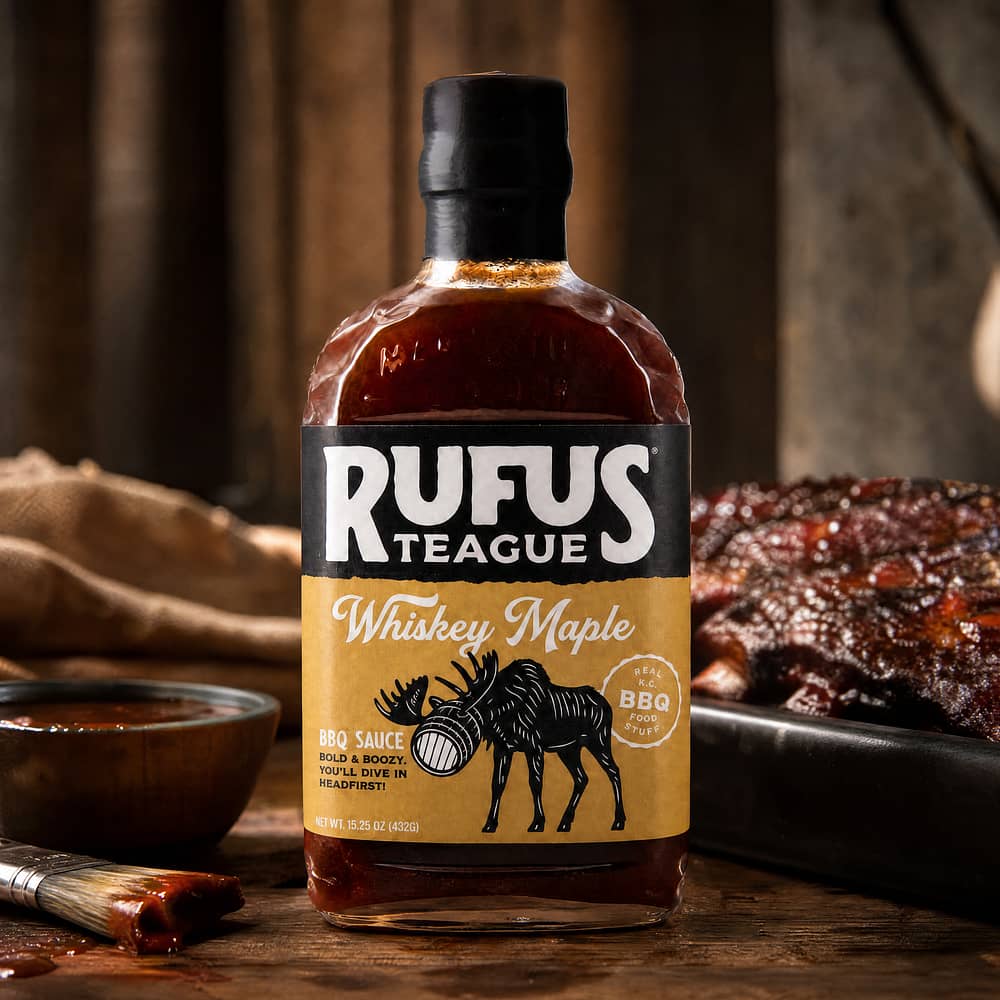 Rufus Teague Whiskey Maple BBQ-Sauce 432 Gramm Produktbild