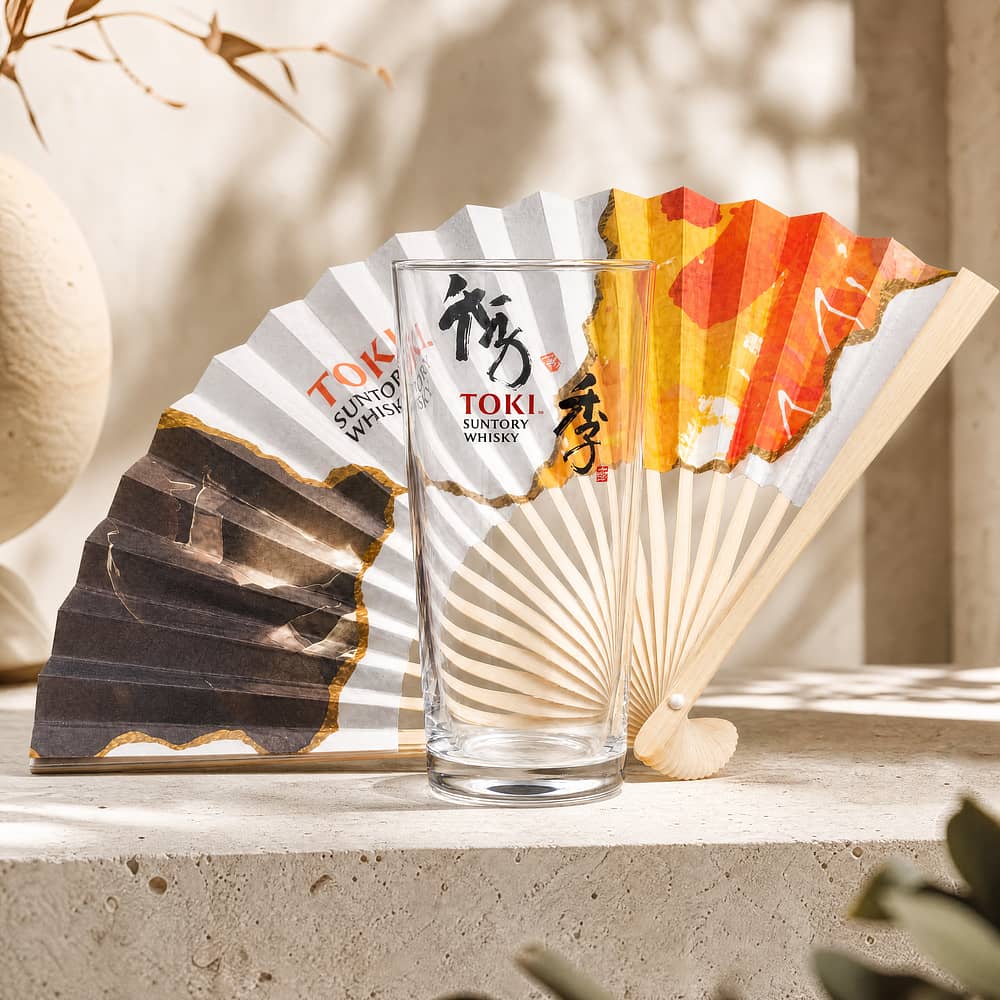 Suntory Toki Glas mit Fächer 1 Stück Produktbild