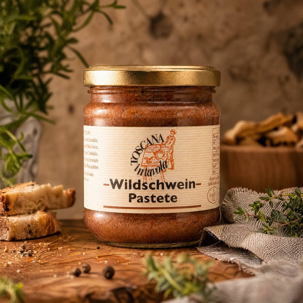 TOSCANA intavola Paté di cinghiale Wildschweinpastete 180 Gramm Produktbild