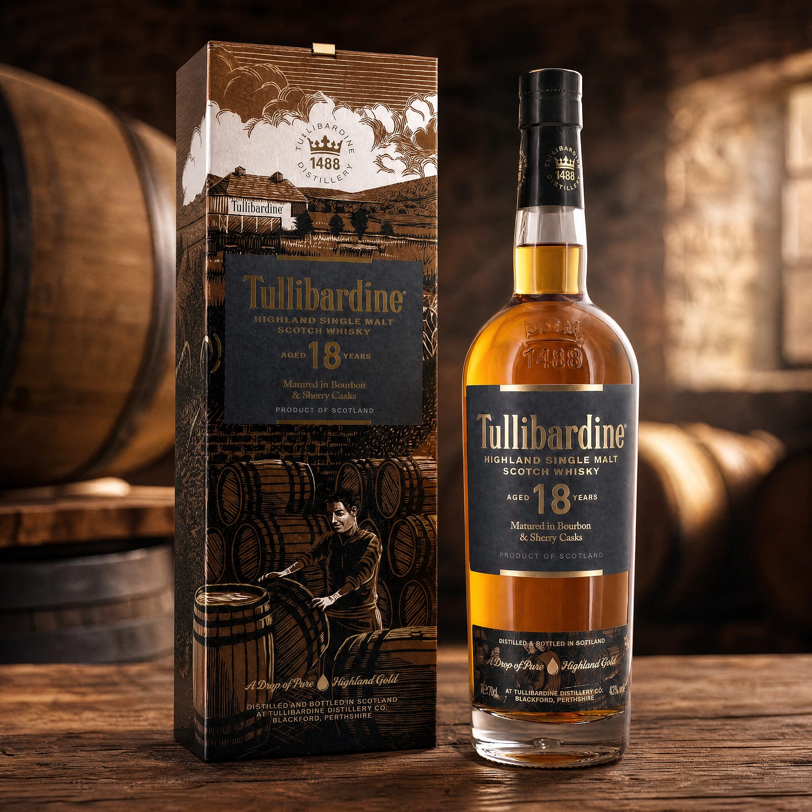 Tullibardine 18 Jahre 0,70 Liter/ 43.0% vol