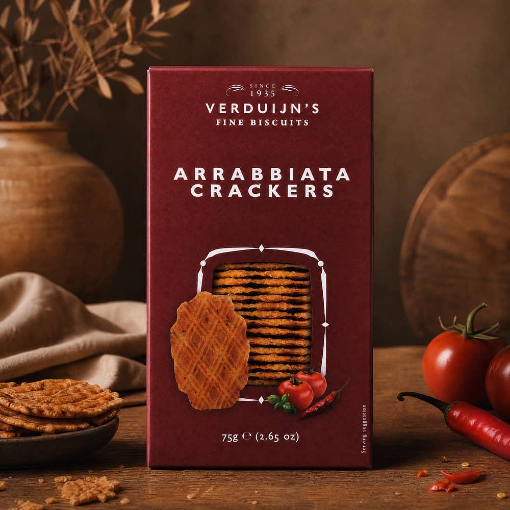 Verduijn's Arrabbiata Crackers 75 Gramm Produktbild