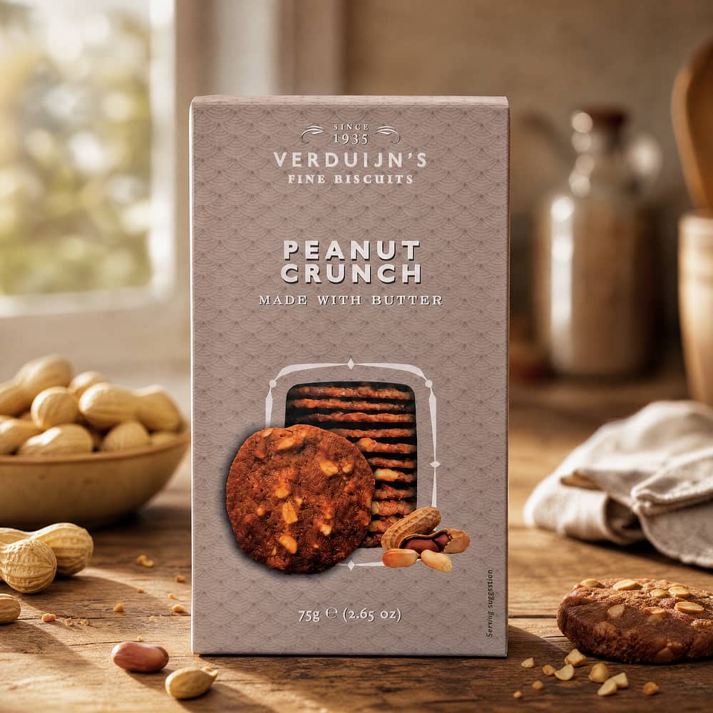 Verduijn's Peanut Crunch Erdnussgebäck 75 Gramm Produktbild