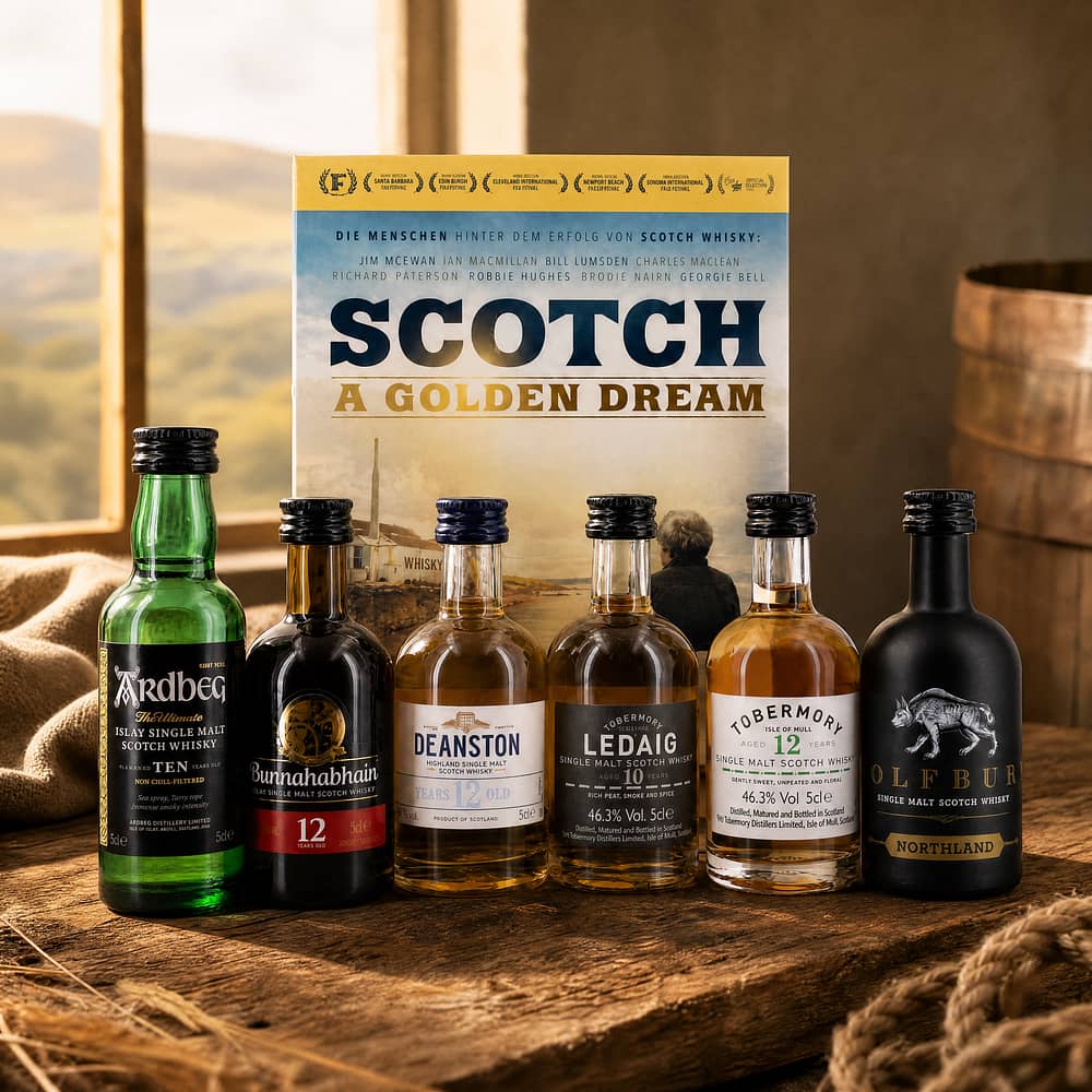 whiskyworld The Non-Chillfiltered Tasting Set Natural Color 0,30 Liter/ 46.2% vol Produktbild
