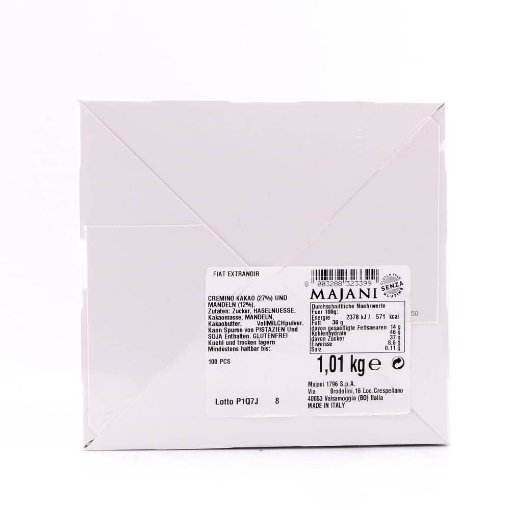 MAJANI Cremino FIAT Extranoir 100 Stück einzeln verpackt 1013 Gramm Produktbild