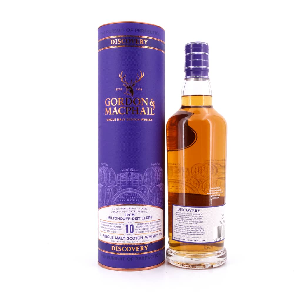 Miltonduff 10 Jahre G&M Discovery NEW RANGE 0,70 Liter/ 43.0% vol Produktbild