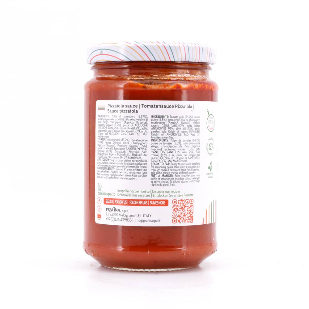 Pralina Sugo alla Pizzaiola Tomatensauce a la Pizzaiola 280 Gramm Produktbild