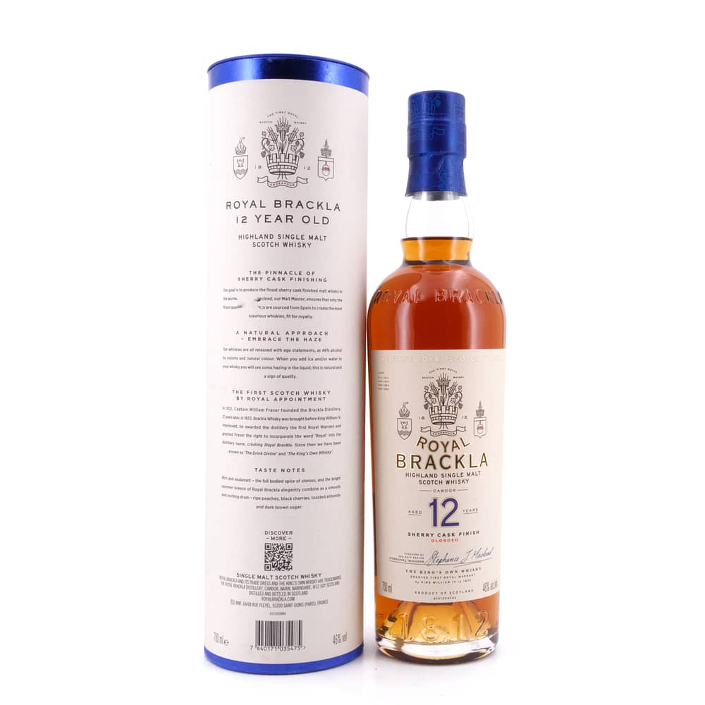 Royal Brackla 12 Jahre Oloroso Sherry Cask Finish 0,70 Liter/ 46.0% vol Produktbild